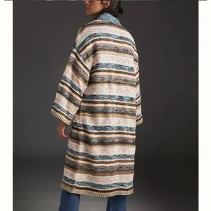 Anthropologie Lizzie Shimmer Knit Duster Kimono